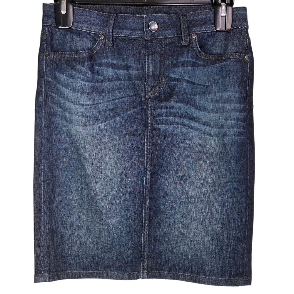 Level 99 Dark Indigo Denim Skirt With Pockets Size 30